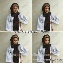 nuevo estilo musulmán abaya turco hijab pavo arruga hijab malasia viscosa bufanda del hijab